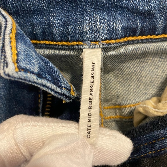 Rag & Bone Hampton Cate Mid-Rise Ankle Skinny Frayed Hem Jeans Size 24 - Picture 7 of 16